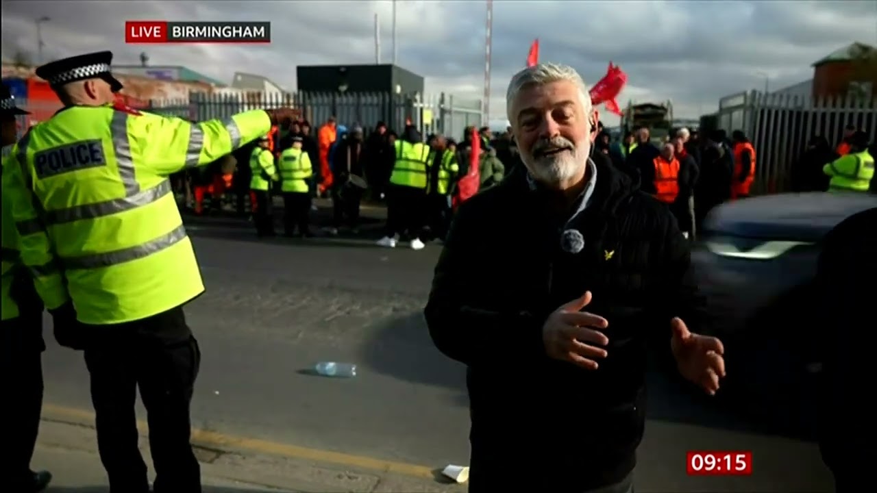 BBC Breakfast : An indefinite all-out strike for refuse workers in Birmingham has commenced.
