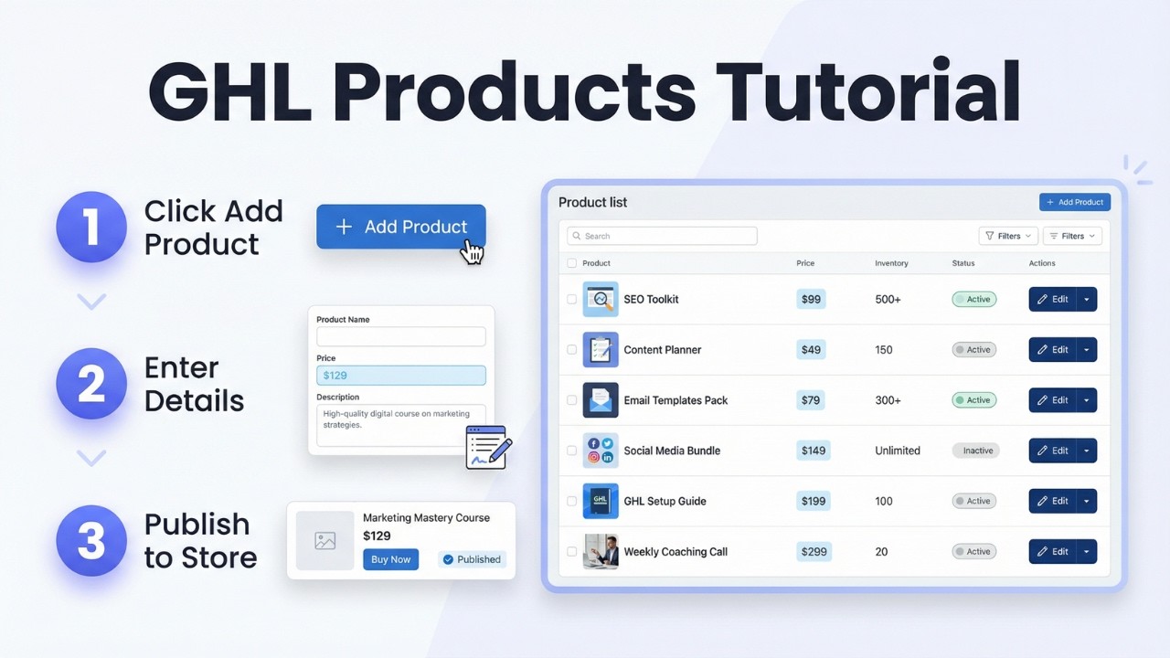 How to Add Products in GoHighLevel Ecommerce (Step-by-Step)