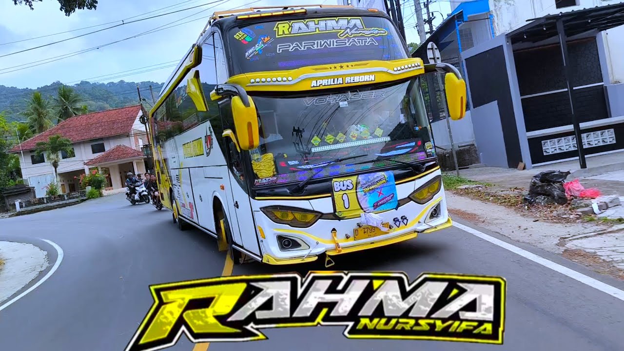KEKACAUAN SAAT NGOYOD BUS RAHMA NURSYIFA SI CORONG MERDU,KBANYAKAN YANG NGOYOD PADA GAK SAFETY 😡