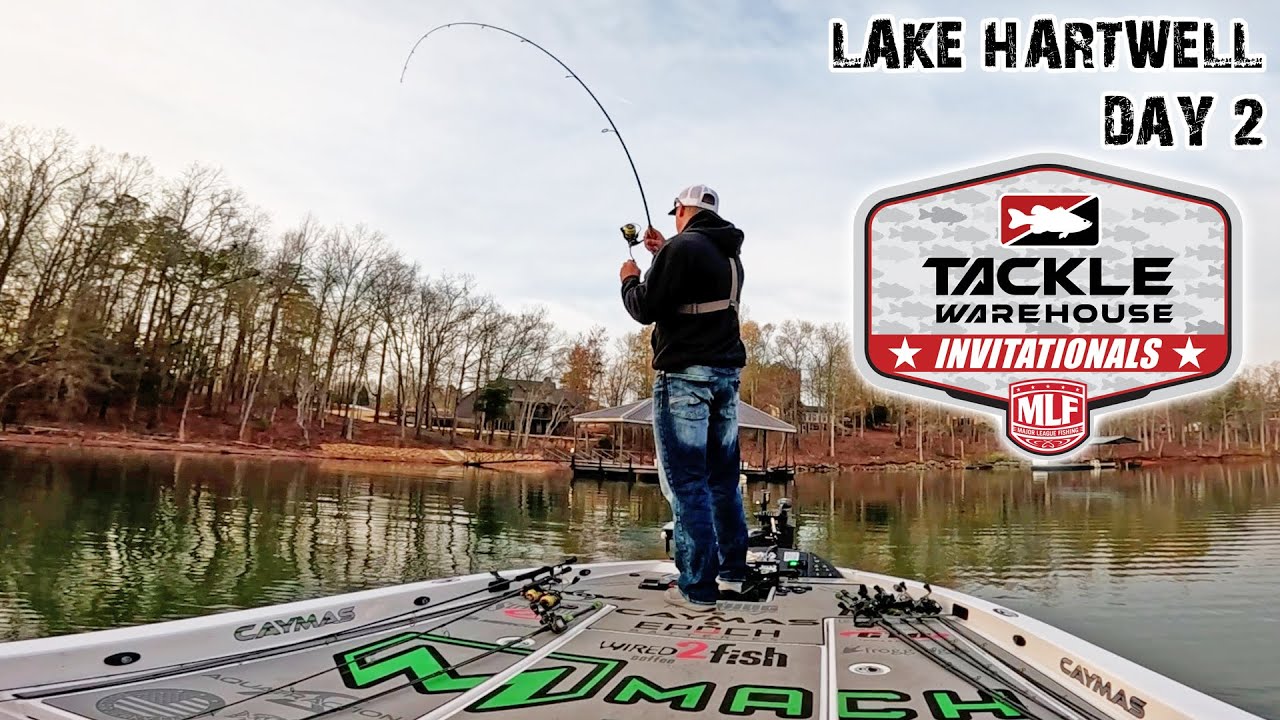 DAY 2 LAKE HARTWELL - MLF PRO INVITATIONAL BASS FISHING TOURNAMENT! FISHING FOR $80K!