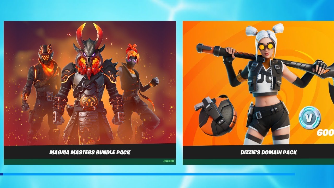 Magma Masters Bundle in the Item Shop Preview - Molten Ragnarok, Roast Lord, Incinerator Kuno Skins