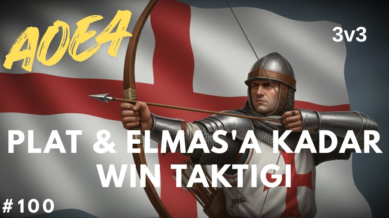 İngiliz - 3v3 - Plat & Elmas'a Kadar Win Taktiği - #aoe4 100