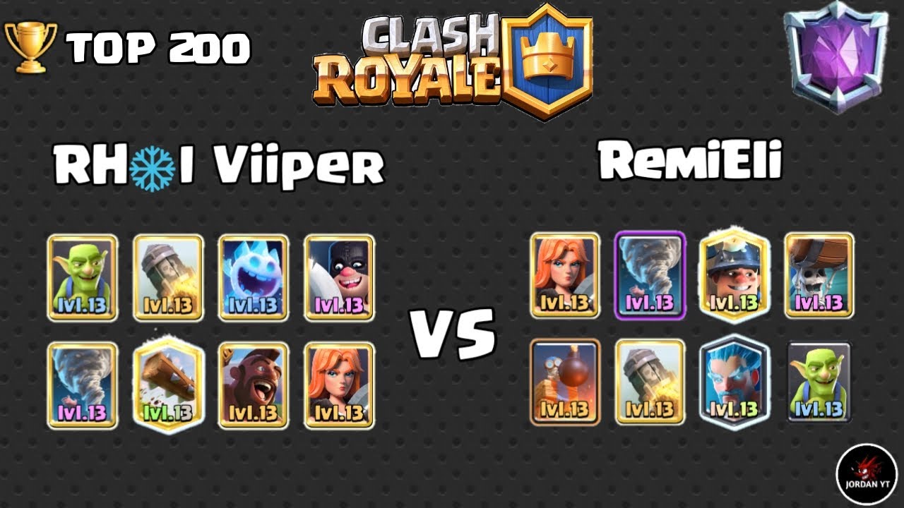 Top Global Gameplay RH❄️| Viiper VS RemiEli [ TOP 200 ] | CLASH ROYALE