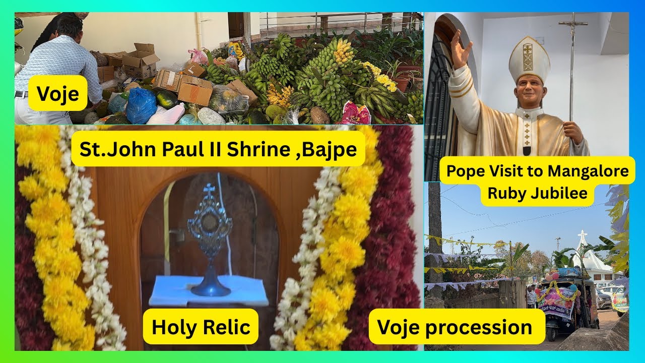 ✨ Voje Procession | Ruby Jubilee ,40 Years✨St. John Paul II visit to Mangalore✨Brass Band