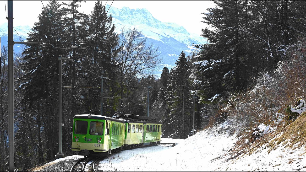 Switzerland - TPC (Transports Publics du Chablais) -  Chemin de fer Aigle - Leysin (AL)