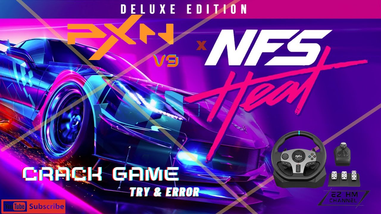 PXN V9 steering wheel + Need For Speed Heat