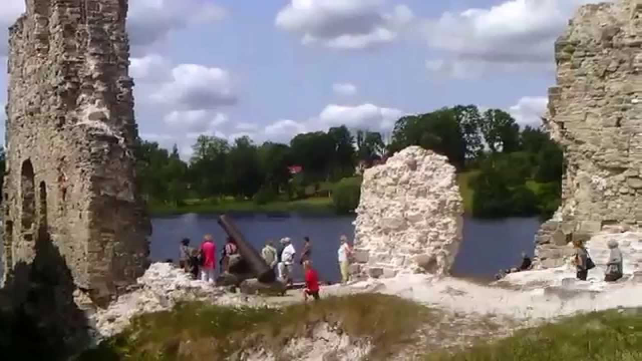 Polskie ślady na Łotwie - Ruiny zamku krzyżackiego w Koknese