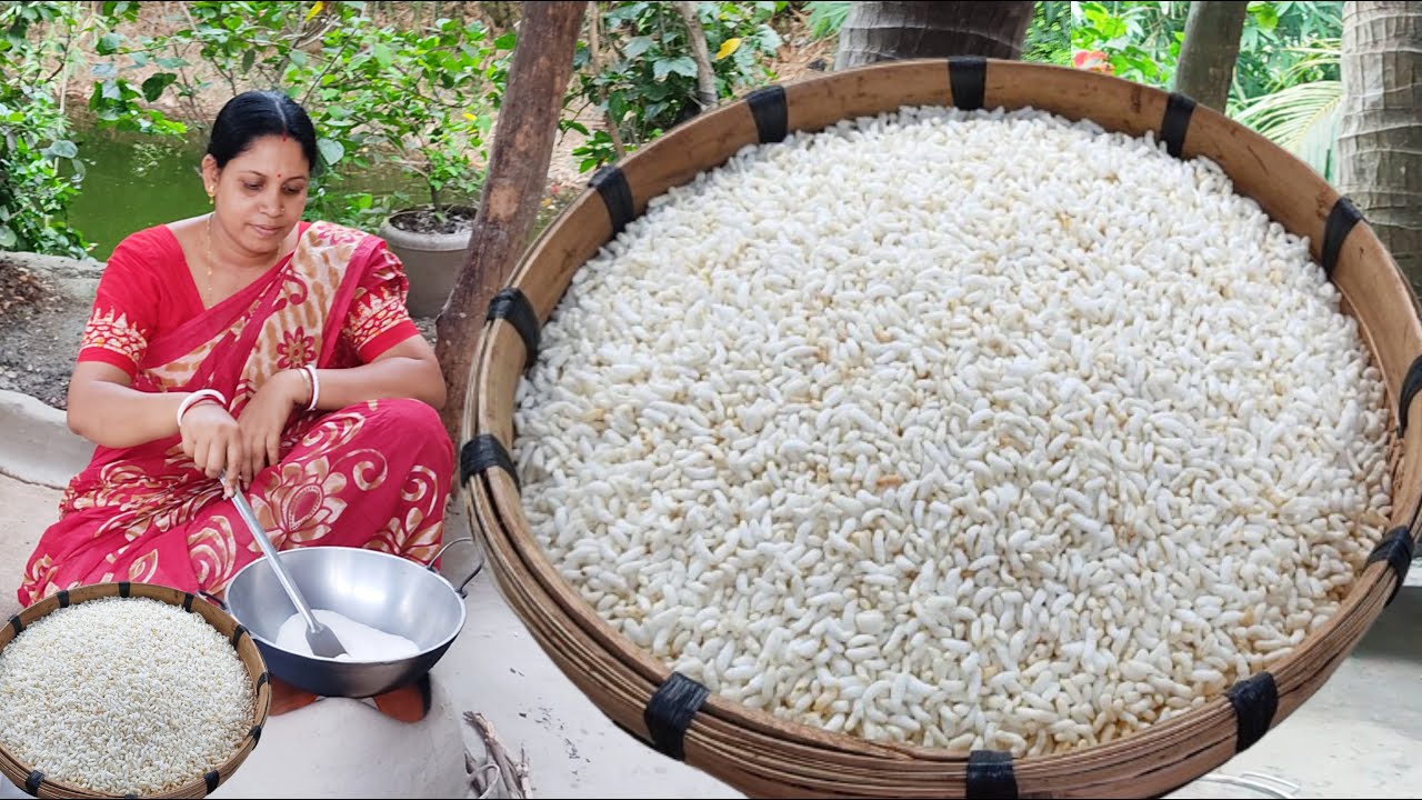 বালি ছাড়া চুলায় বানিয়ে নিন সাদা ধবধবে ফুলকো মচমচে মুড়ি যে কেউ বানাতে পারবে | Muri recipe