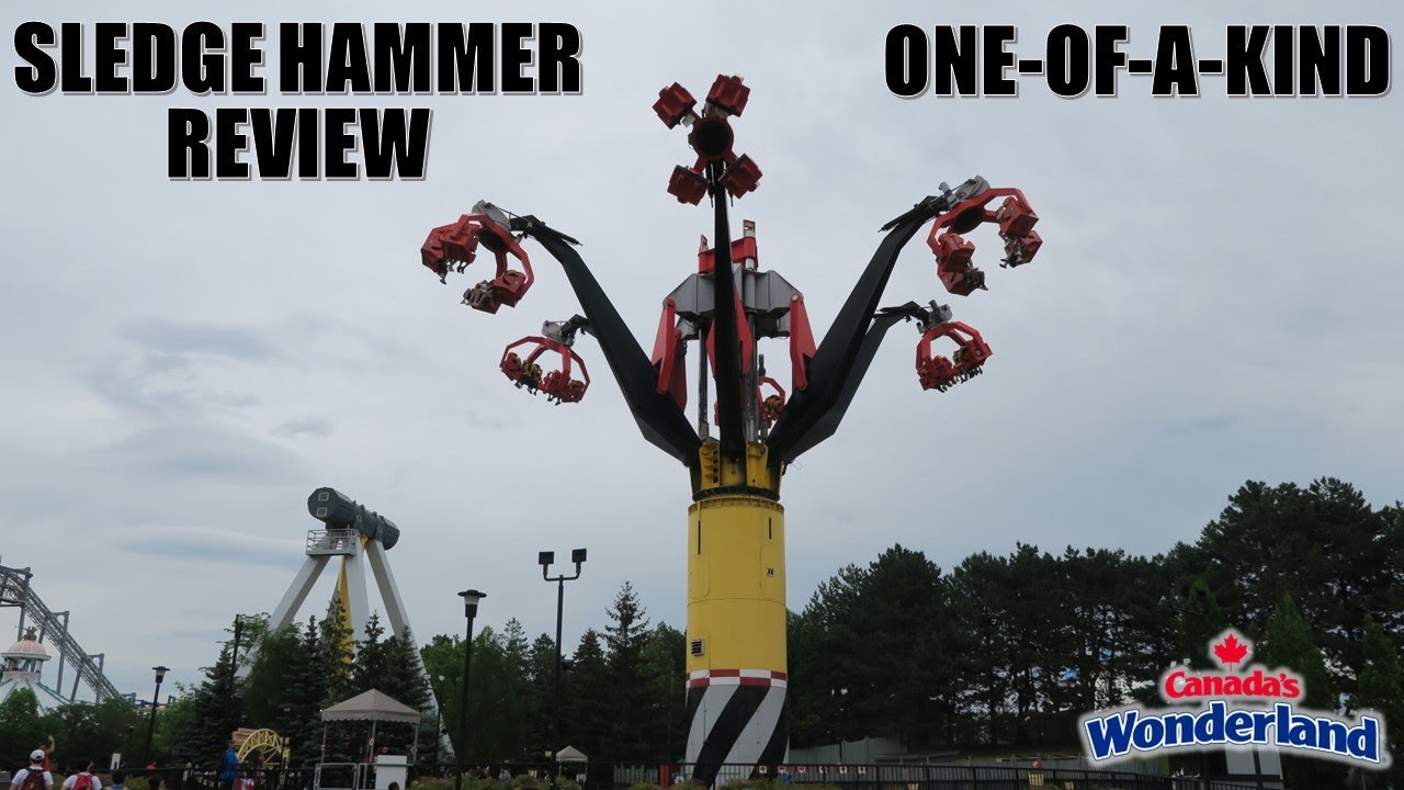 Sledge Hammer Review, Canada's Wonderland Huss Jump | One-of-a-Kind Crazy Flat
