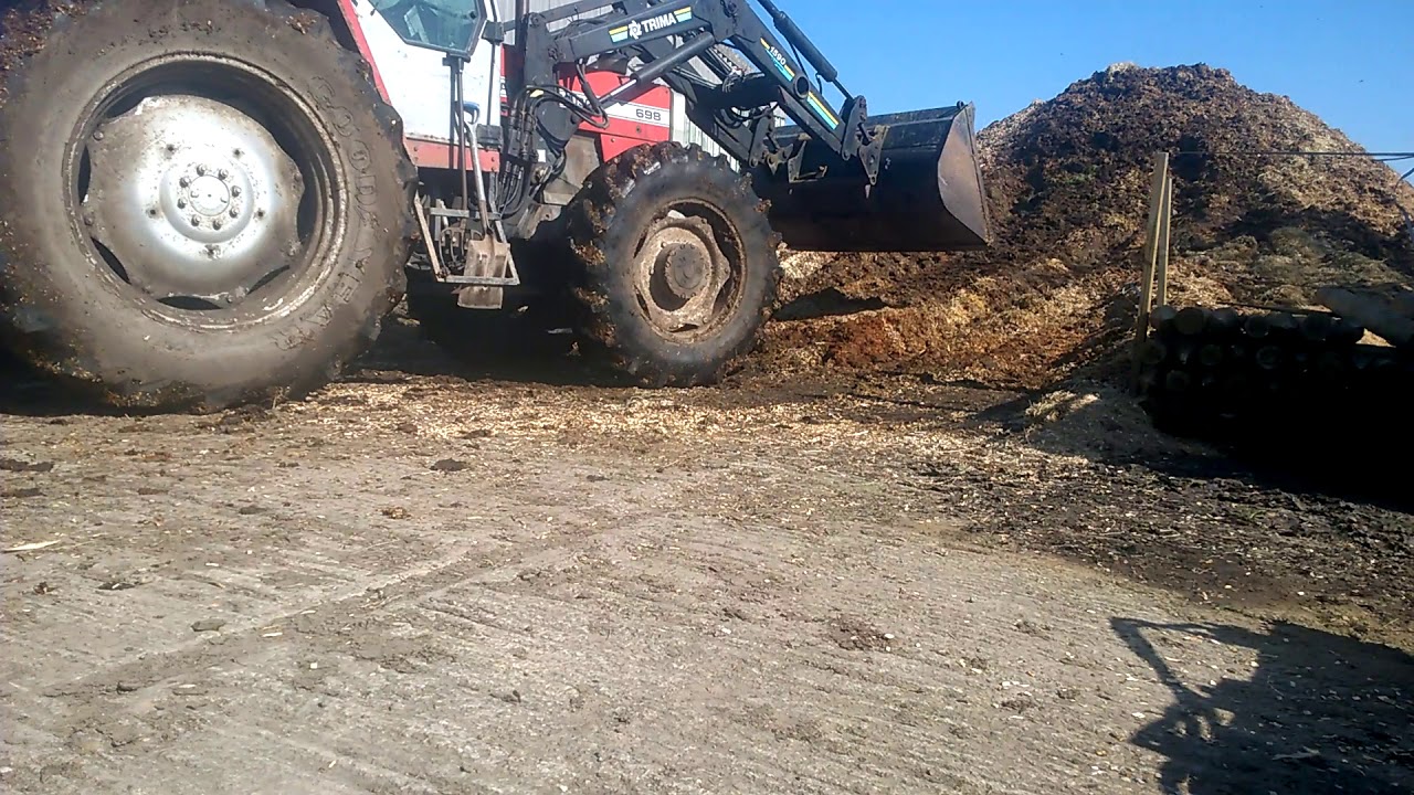 Massey ferguson 698 turbo pushing up muck