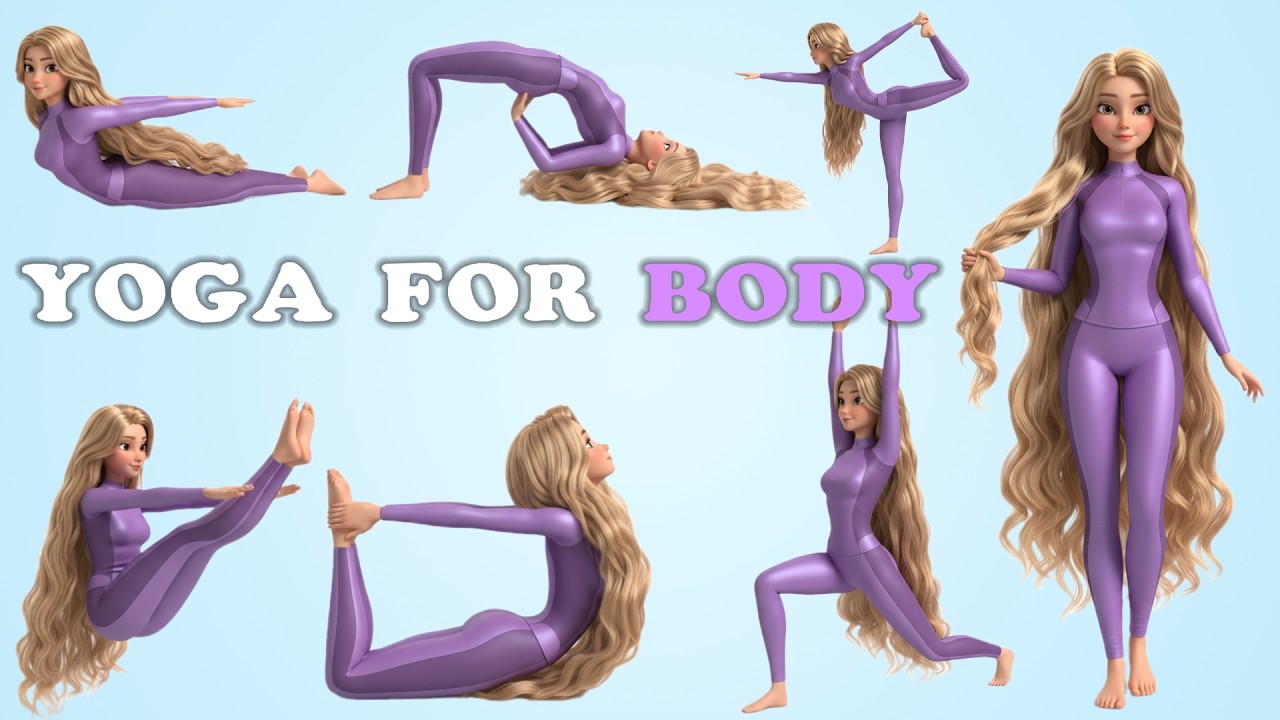 Balance Yoga for Kids with Rapunzel | Yoga For Flexibility | Exercise For Kids | Yoga For Health