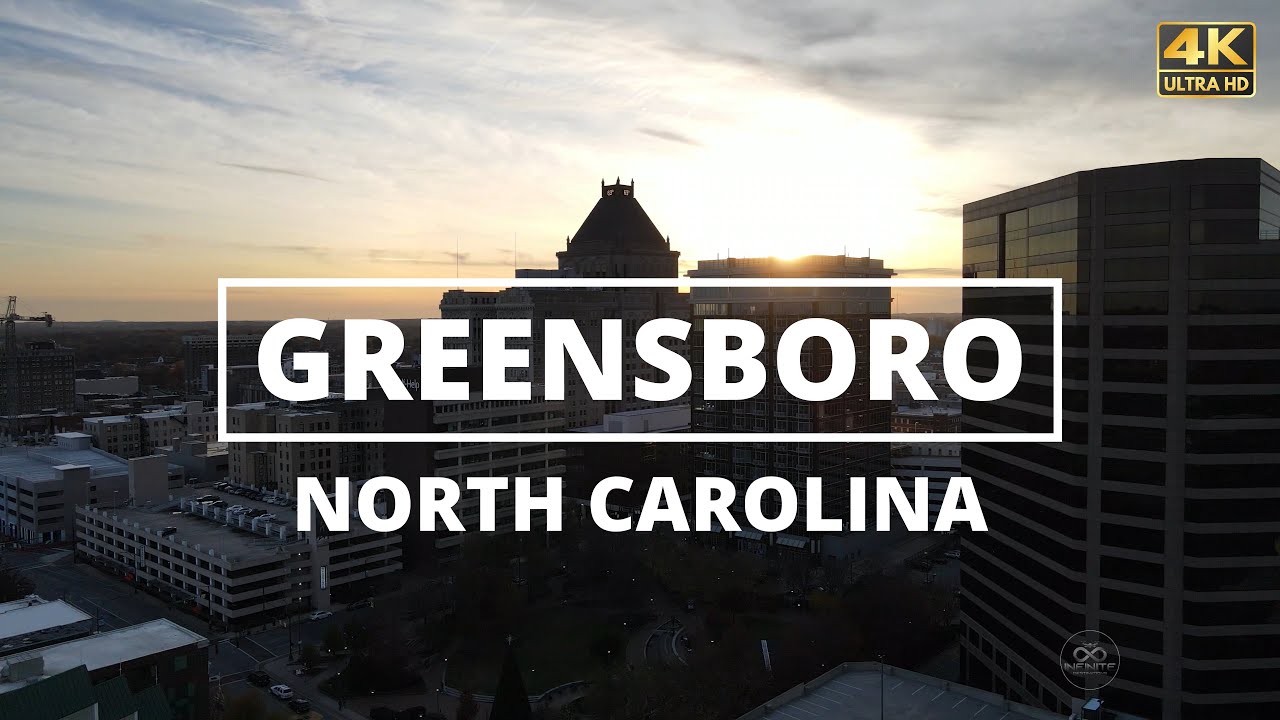 Greensboro, North Carolina - [4K] Drone Tour
