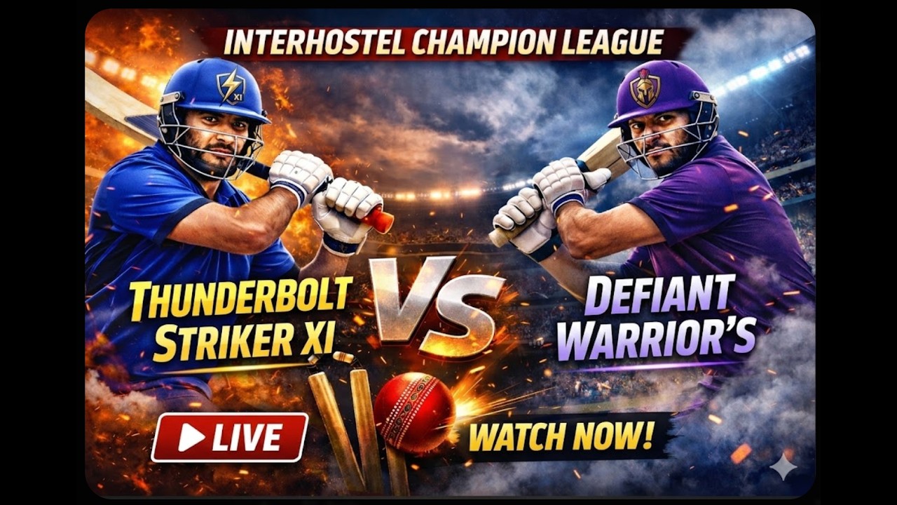 Hostel Champion League : Thunderbolt Striker XI VS Defiant Warrior's