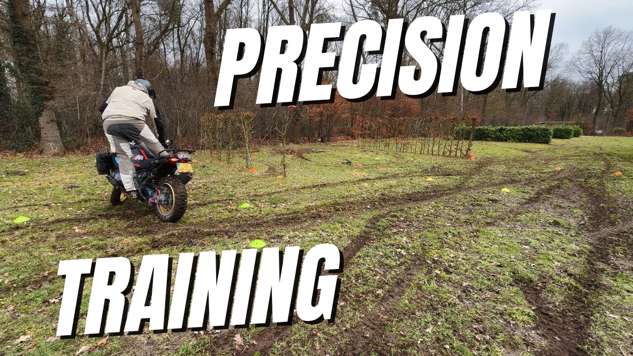 Tight Motorcycle Training Course | Slow Control & Precision Riding