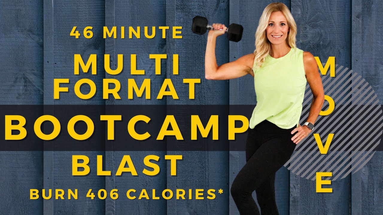 46 MINUTE MULTI FORMAT BOOTCAMP BLAST | Cardio & Strength | Women Over 40 Workouts