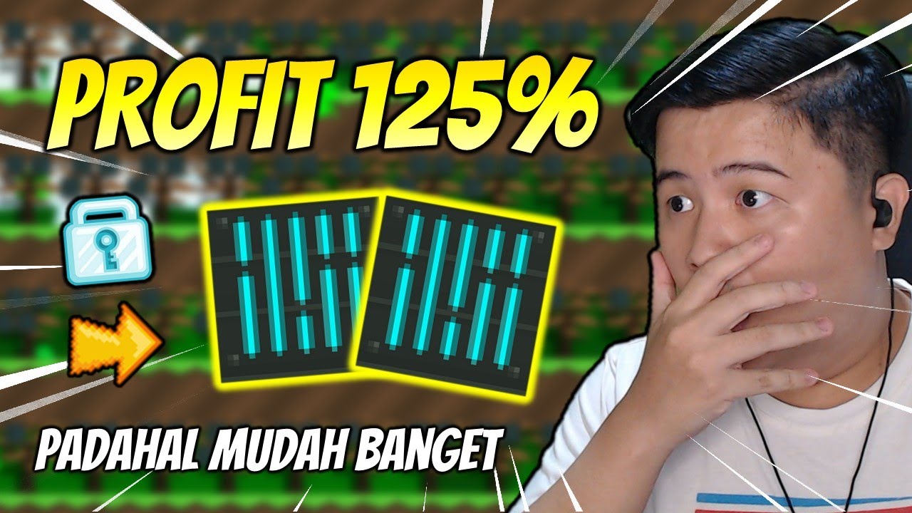 PROFIT 125% Semudah Ini?! Perusak Pasar Coy - Growtopia Profit Indonesia 2023 | Grzyz GT