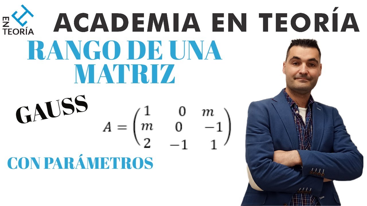 Rango de una matriz con parametros gauss