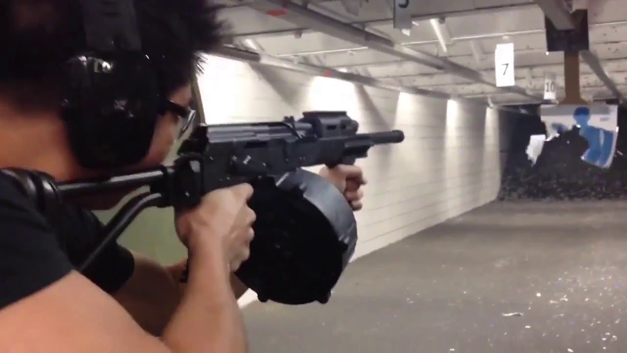 Saiga 12 with MD Arms 20-rd drum