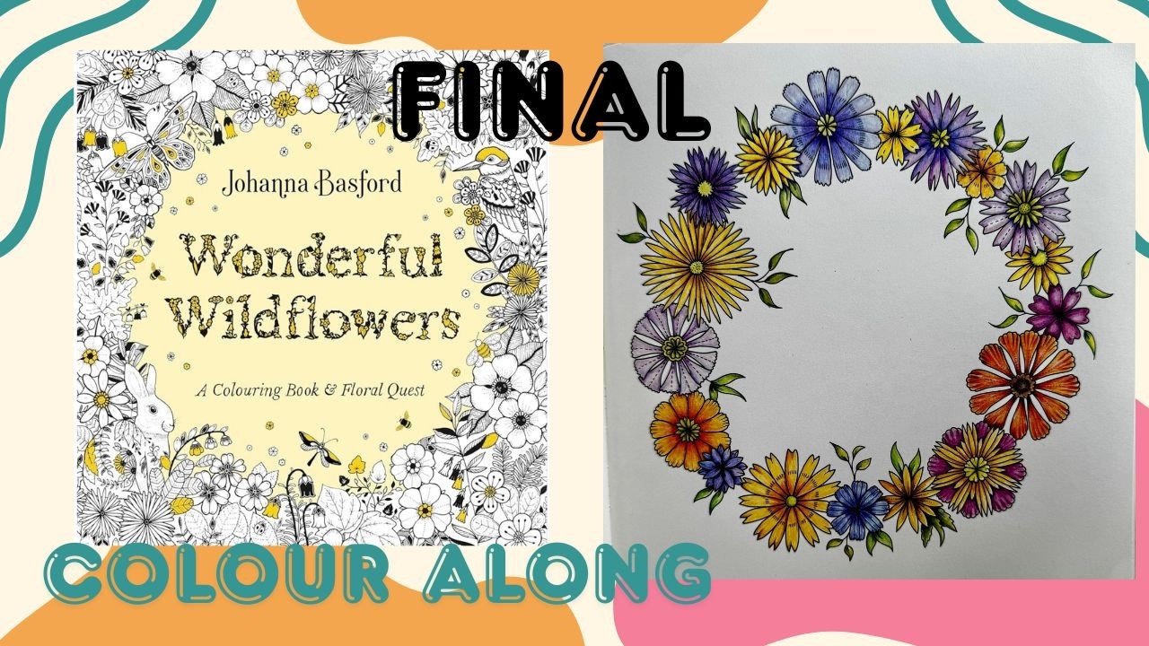 WONDERFUL WILDFLOWERS BY JOHANNA BASFORD/YELLOW & PURPLE WREATH (FINAL)