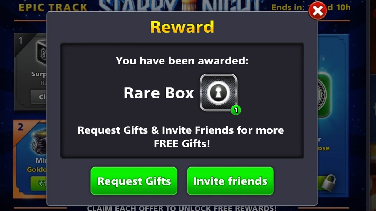 Free Rare Box in 8 Ball Pool#8ballpool #miniclip Claim Free Rewards