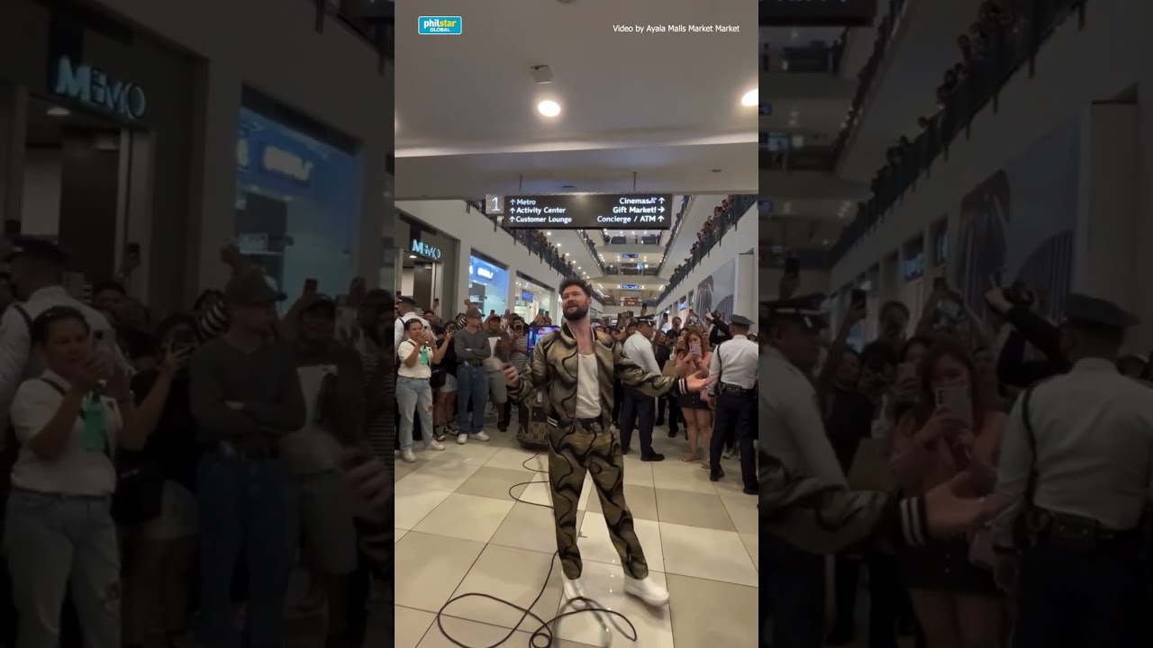 Calum Scott surprise karaoke at Ayala Malls Market Market, Taguig City, Philippines