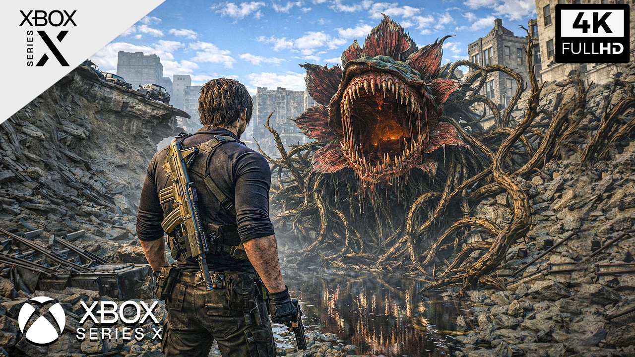 Leon vs. Carnivorous Plant Boss Fight | Resident Evil Requiem Immersive ULTRA Graphics Gameplay