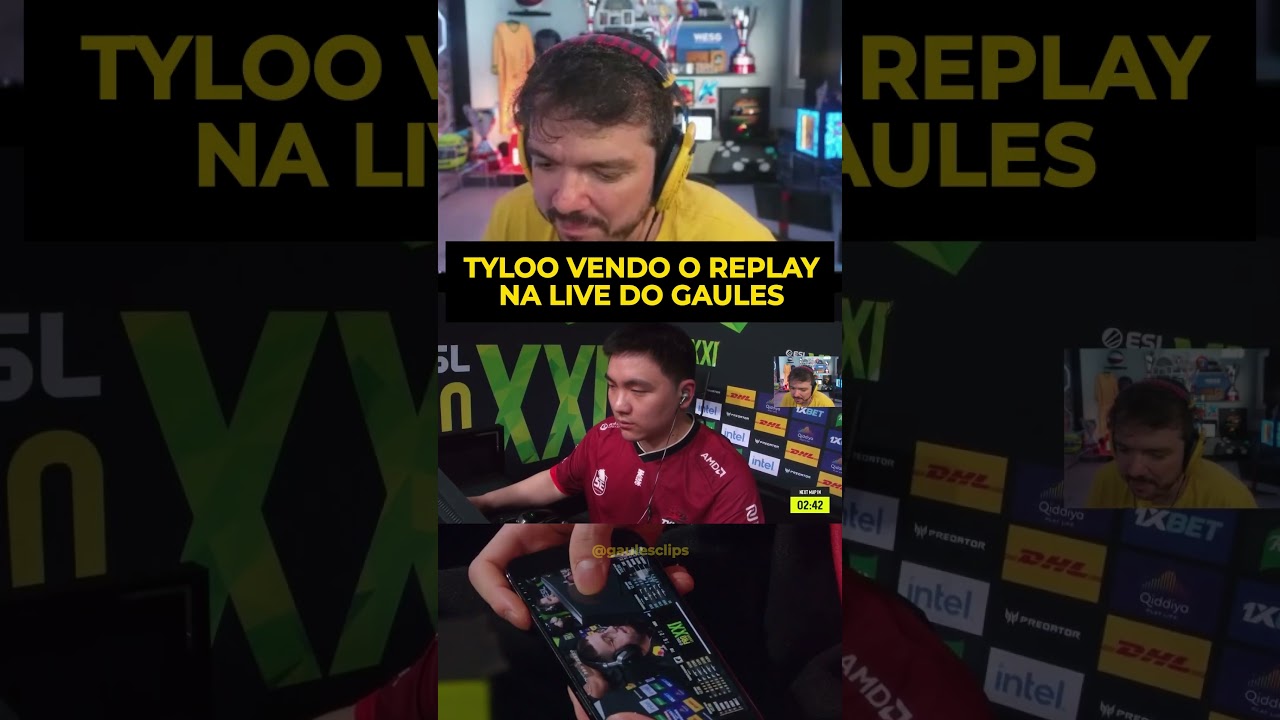 TYLOO VENDO A LIVE DO GAU  #gaules #gaulesclips #clips