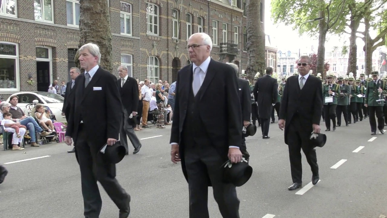 Ommegang Maastricht op 3 juni 2018 met de harmonie Sint Petrus en Paulus uit Wolder