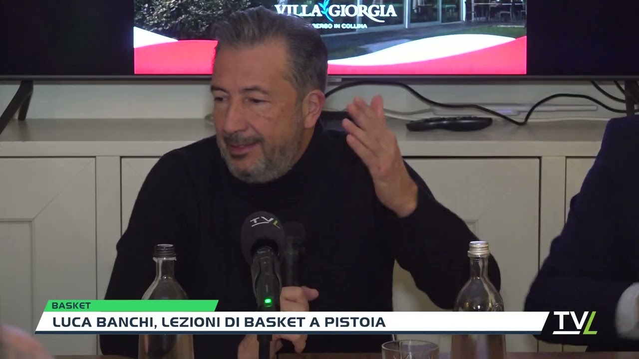 Luca Banchi, lezioni di basket a Pistoia