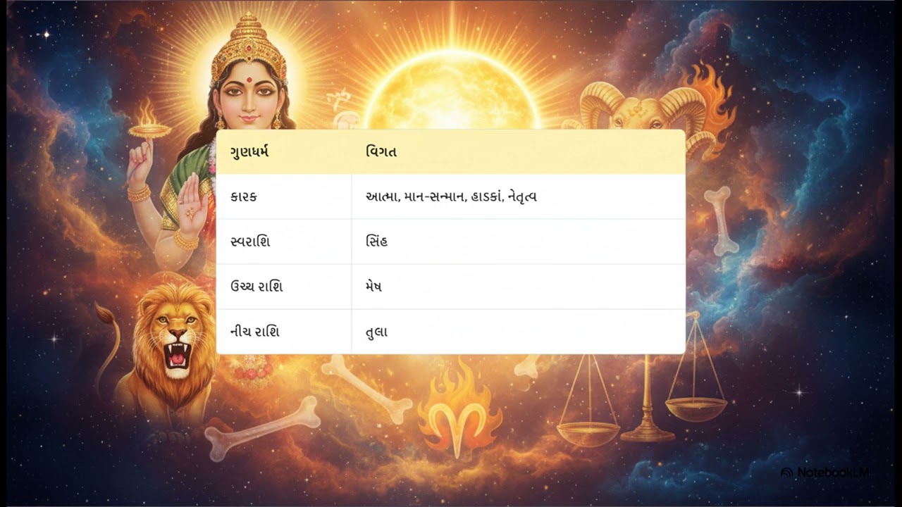 જન્મકુંડળીમાં સૂર્ય ગ્રહનો પ્રભાવ. #jyotishshastra #horoscopes 