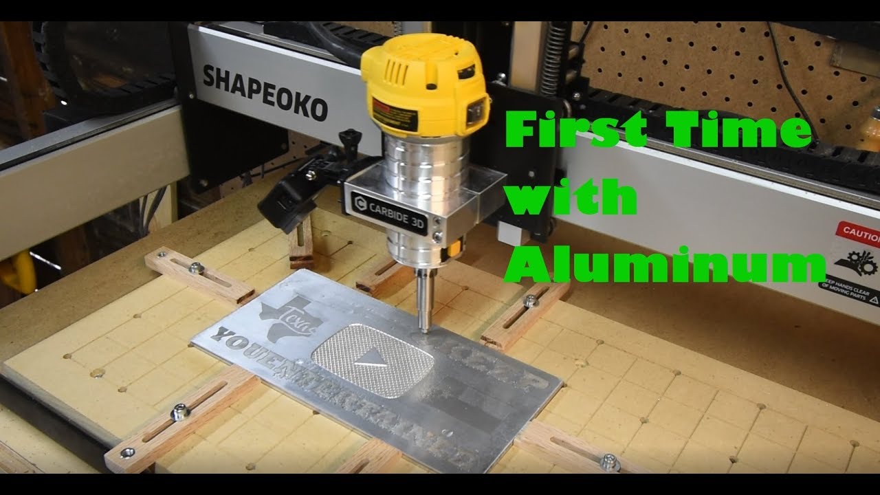 First time using aluminum on Shapeoko CNC