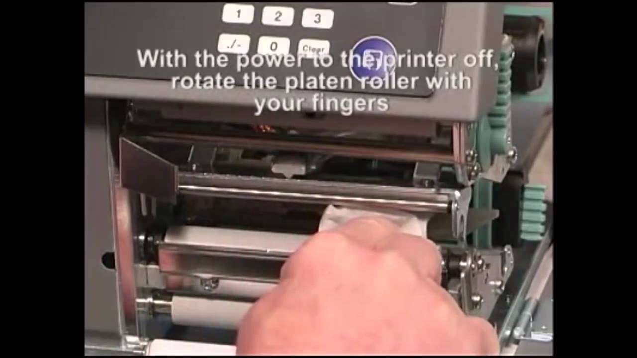 ปริ้นเตอร์ บาร์โค้ด Intermec PX4i & PX6i- Cleaning the Platen Roller