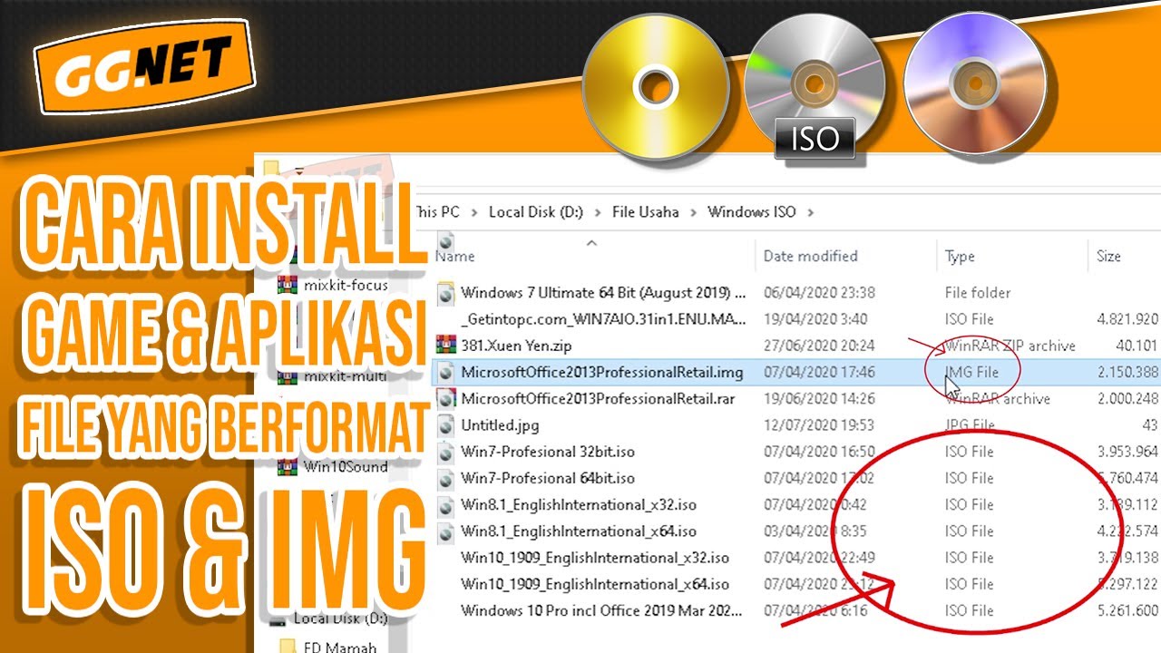 Tutorial Cara Install File Game & Software Aplikasi Berformat .ISO dan .IMG Tanpa CD atau DVD
