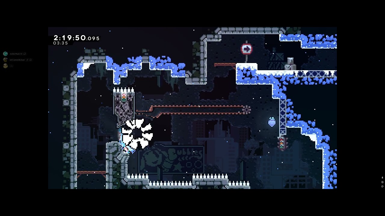 My first attempt at a speedrun with Theo in Forsaken City Celeste Chapter 1 lol 7:38