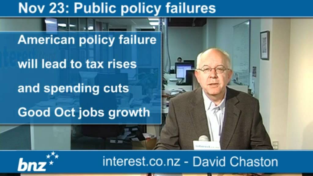 90 seconds at 9 am: Public policy failures (news with David Chaston)