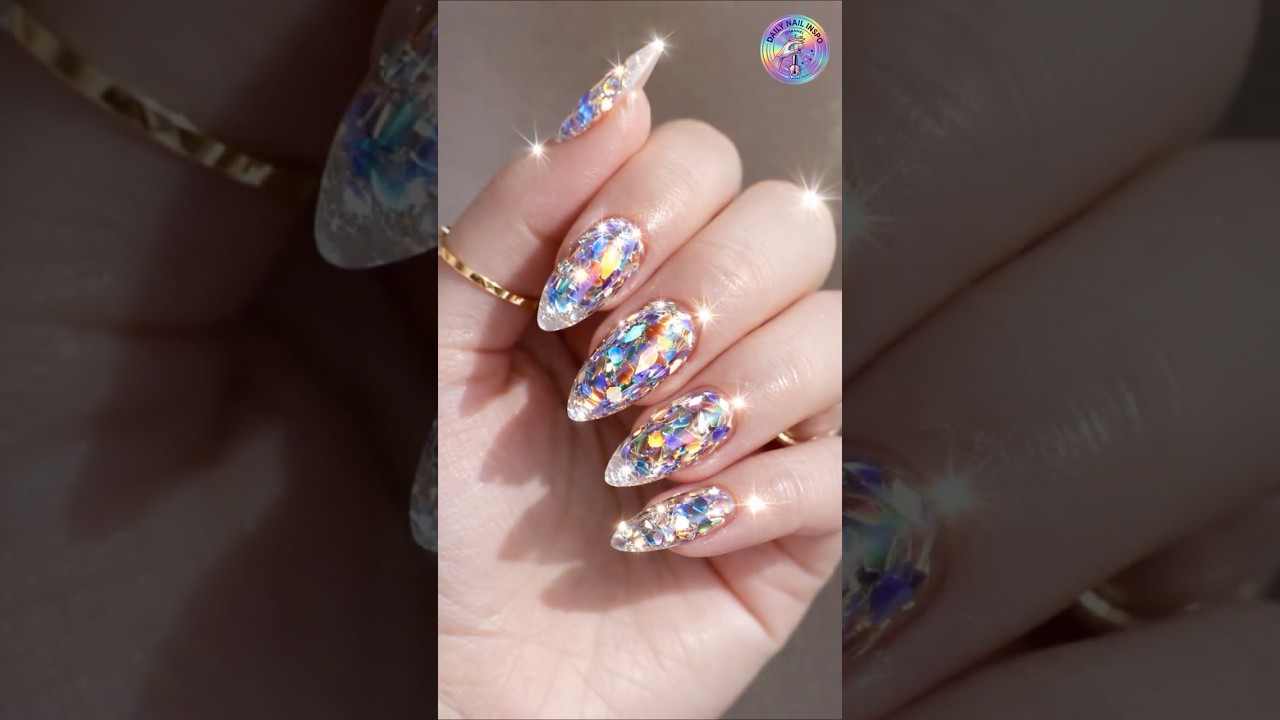 ✨ Luxury Holographic Nails for Party 🥂 Watch Part 2 Next! 