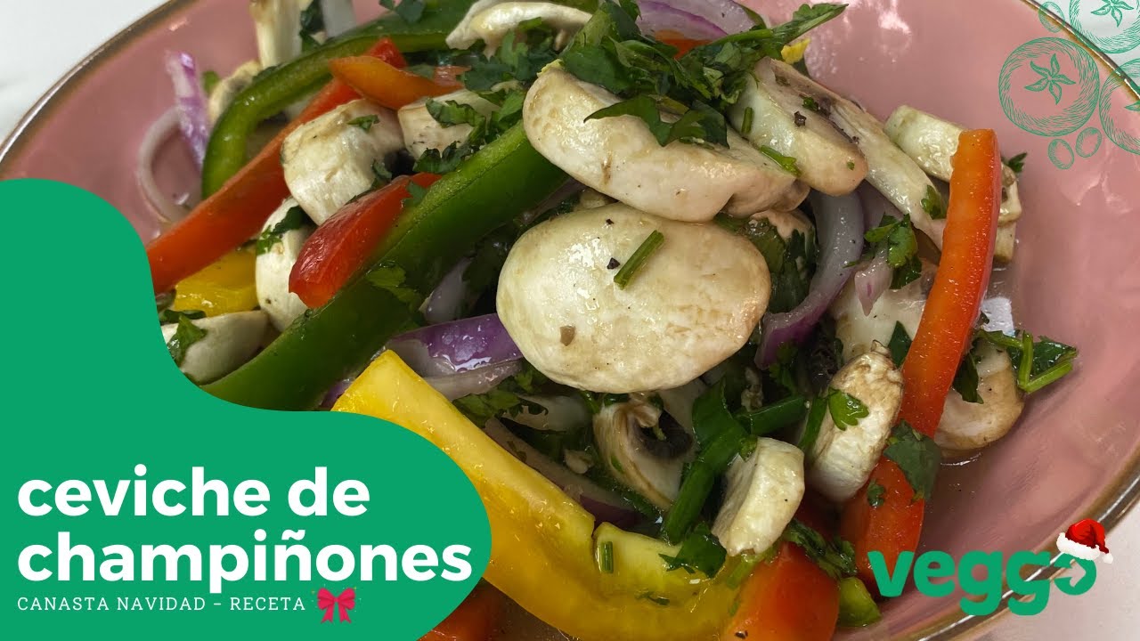 Ceviche de champiñones - Veggo