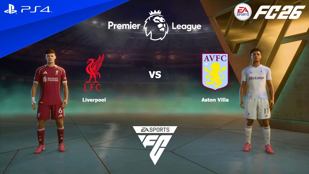 FC 26 PS4 &ndash; Liverpool kontra Aston Villa &ndash; Premier League 25/26
