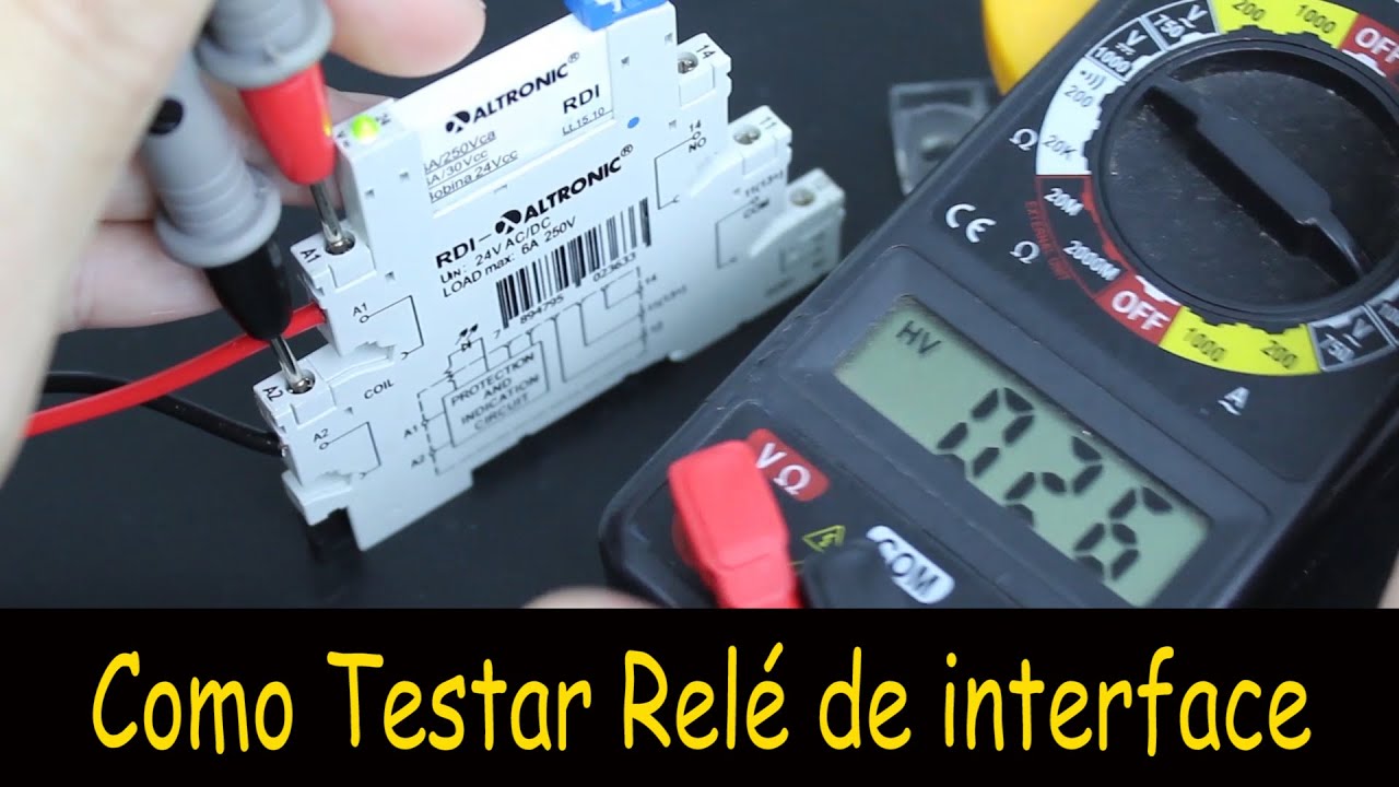 Como TESTAR um RELÉ DE INTERFACE - Passo a passo