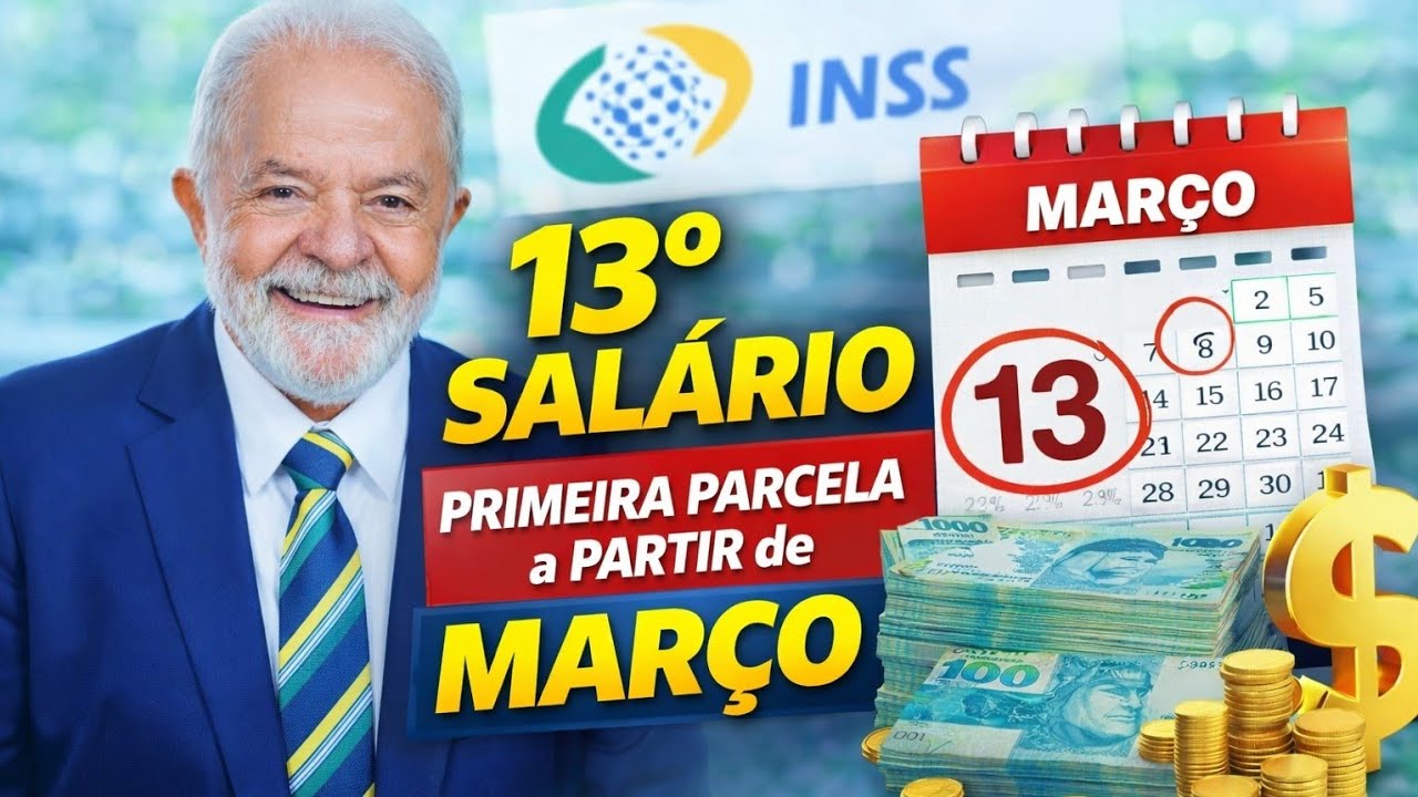 13º SALÁRIO_PRIMEIRA PARCELA A PARTIR de MARÇO_ BENEFICIÁRIOS do INSS PODERÃO SACAR?