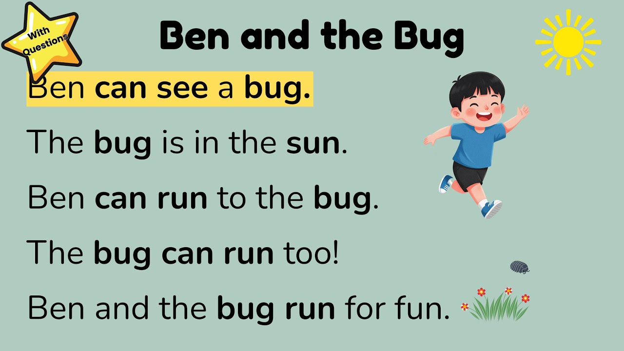 Reading Comprehension | Kindergarten | Short Stories