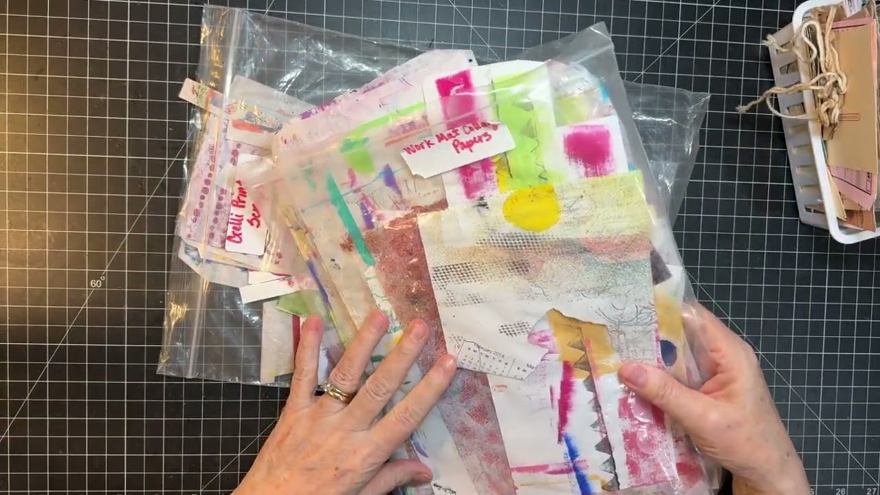 Scrappy Saturday! - Collaging Scraps on Random Bases!
