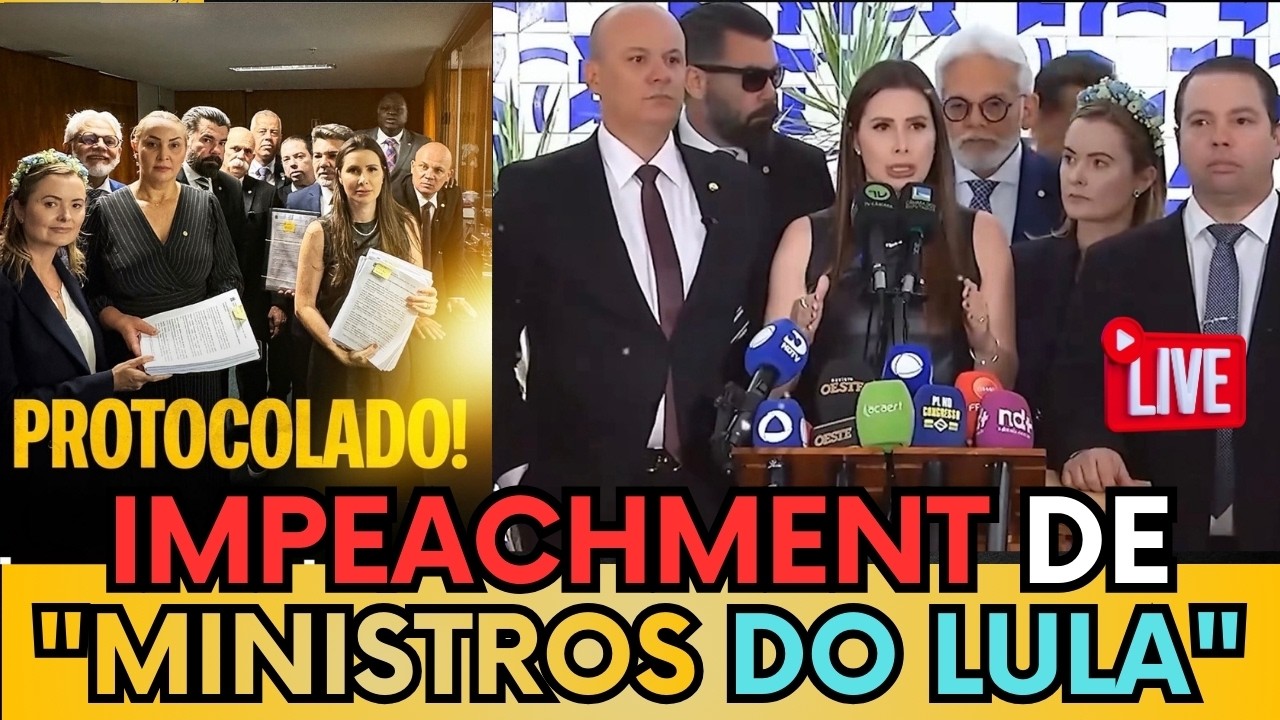 🚨 URGENTE! Deputados da oposição protocolam pedidos de impeachment de ministros do governo - assista