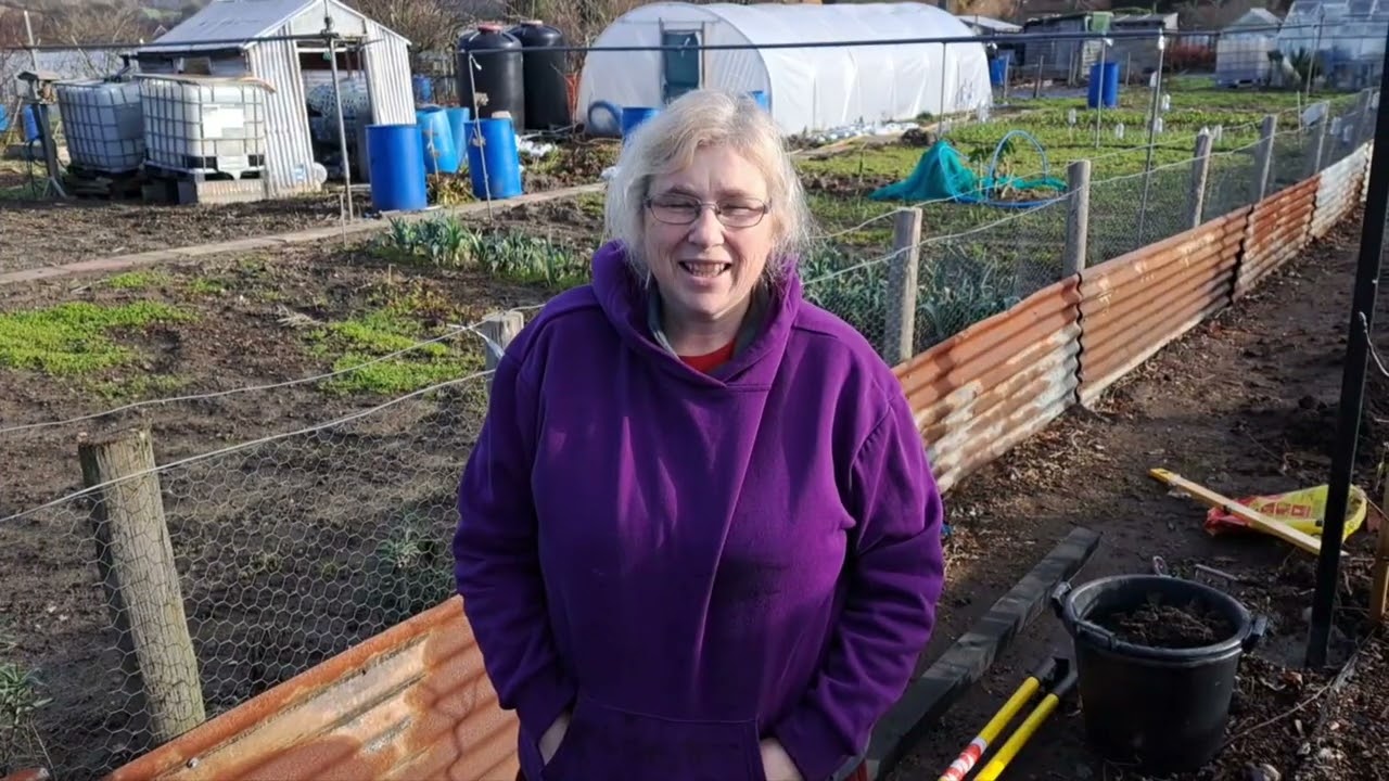 FEBRUARY ALLOTMENT JOBS part 1, PUTTING UP A FENCE
