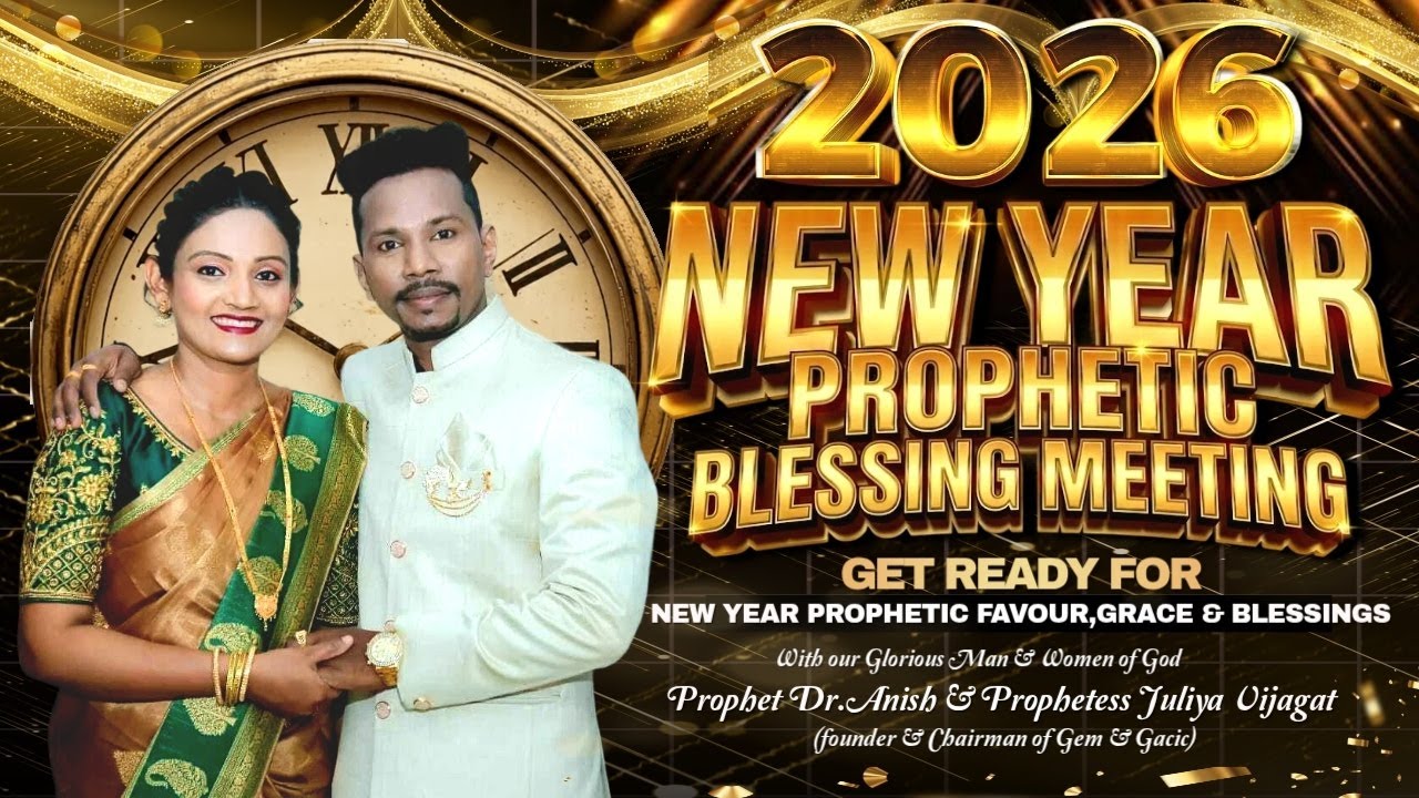 🔴LIVE | NEW YEAR PROPHETIC BLESSING MEETING | @PROPHET DR.ANISH & PRO.JULIYA VIJAGAT