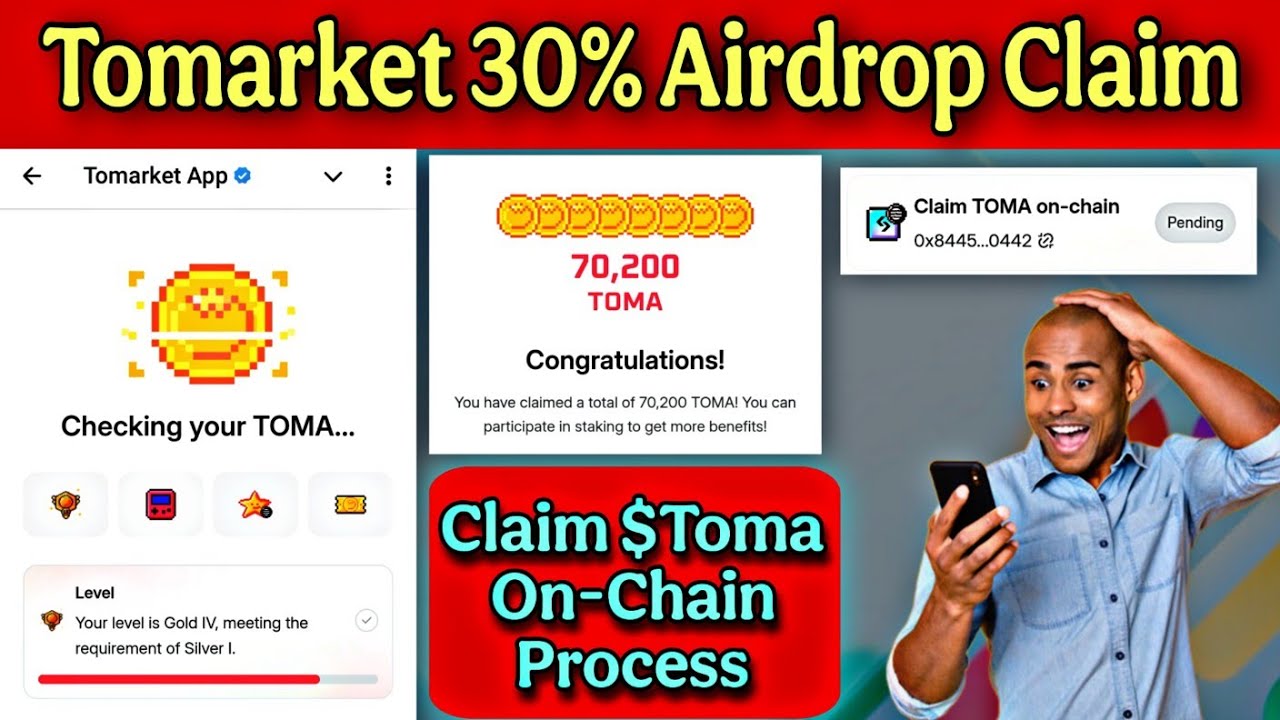 Tomarket 30% Airdrop Claim | Claim $Toma On-Chain Process | Tomarket Widhrawl