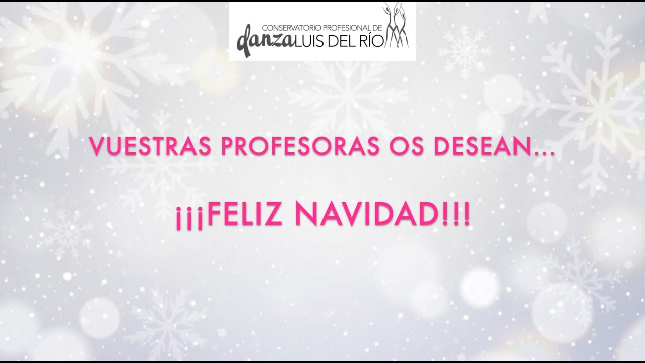 CPDANZA CÓRDOBA 2020-21 Sorpresa del profesorado para desear FELIZ NAVIDAD al alumnado de E.B.Danza