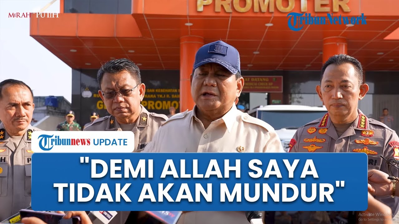 Singgung Mafia hingga Dalang Kerusuhan Demo, Presiden Prabowo: Demi Allah Saya Tidak akan Mundur