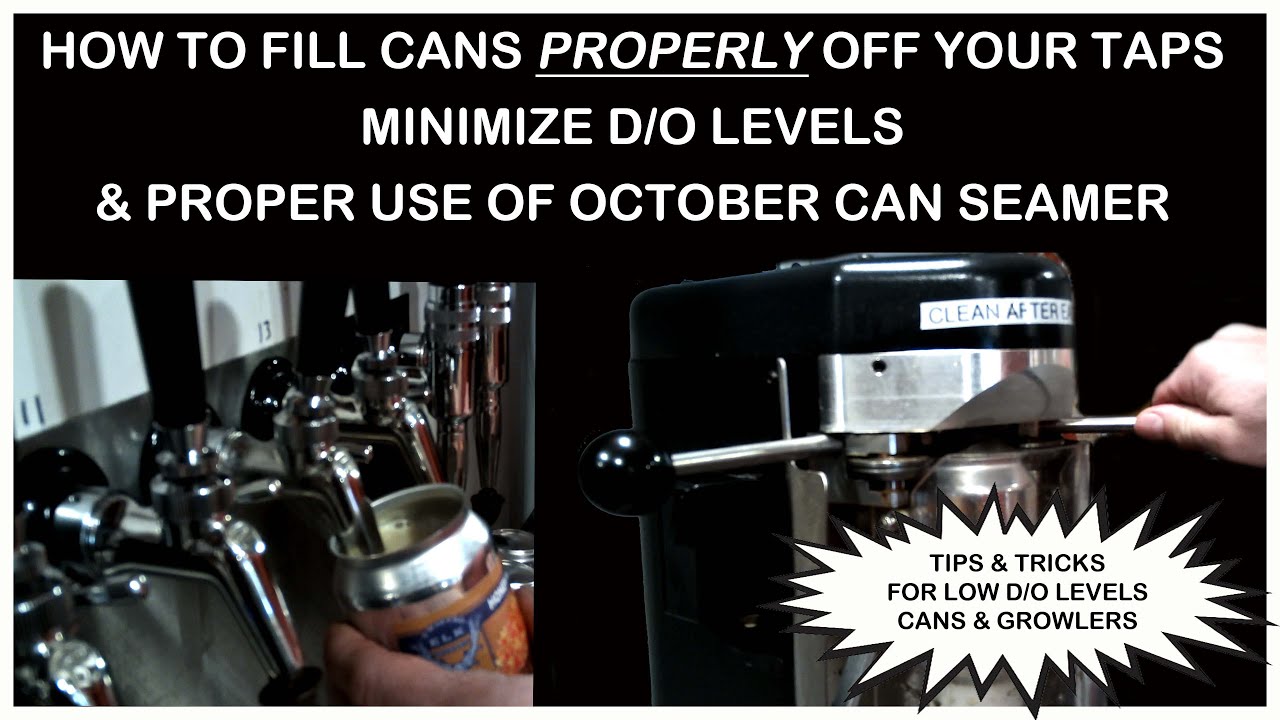 How To Fill Cans & Growlers Off Taps PROPERLY Minimize D/O