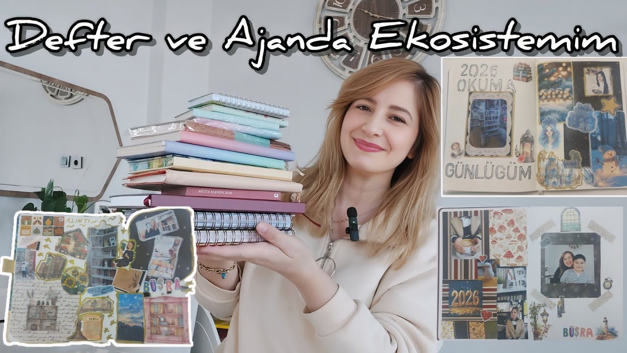 Defter Ajanda Ekosistemim | 2026 Yılında Kullanacağım Defterler ve Ajandalar, Defter Fikirleri